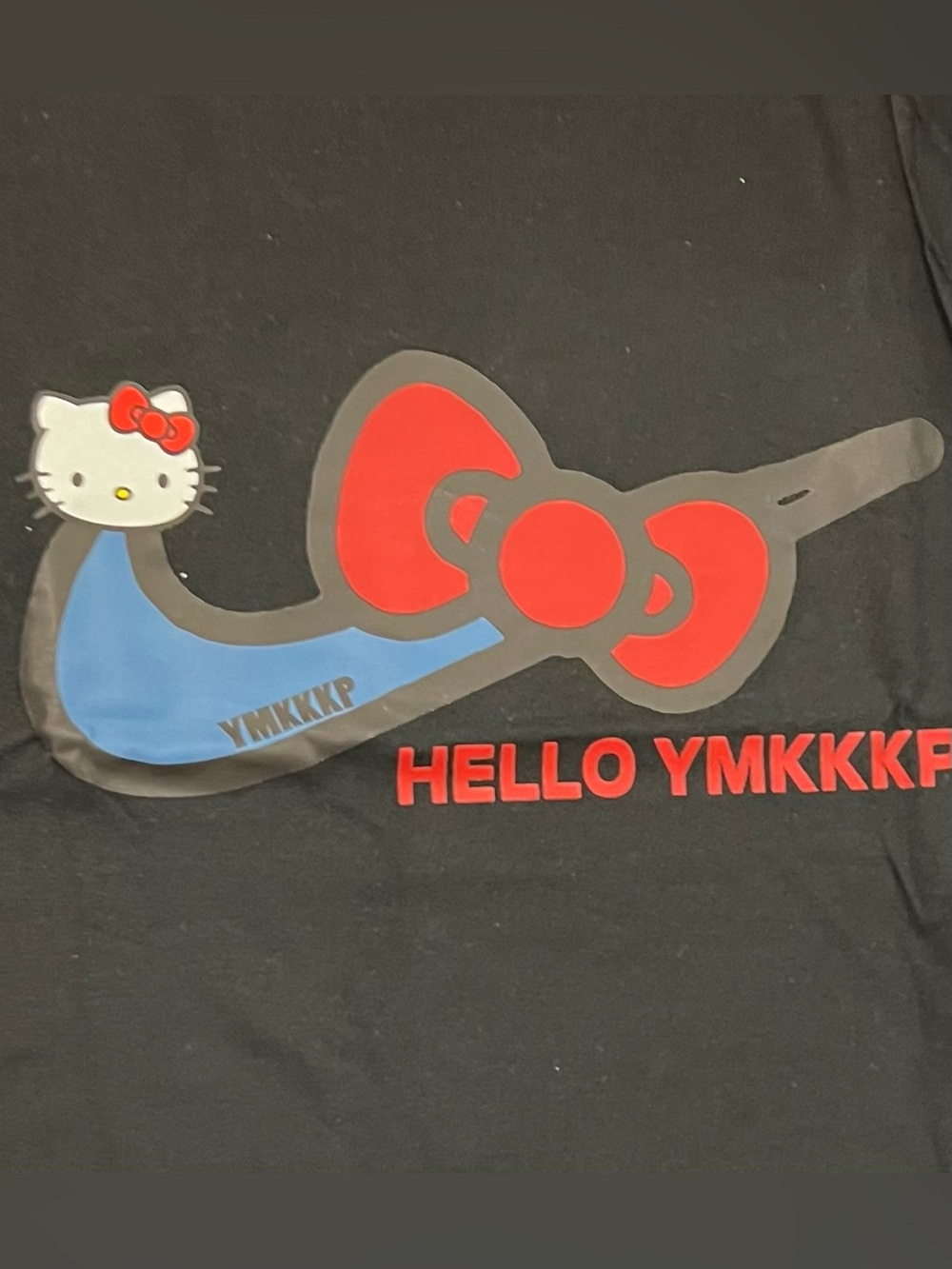 Hello Kids Black Graphic Tee with Red Accent - Picture 4 of 5